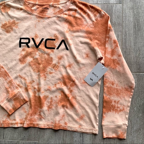π₯π₯RVCA - TIE DYE BIG RVCA LONG SLEEVE TEEπ₯π₯ - Picture 5 of 8